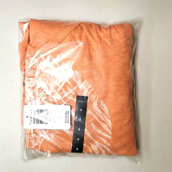 ❤️NWT VINTAGE TORRID TEE - SKULL FLORAL RELAXED FIT DOLMAN CAP SLEEVE PLUS SIZE - Picture 7 of 10